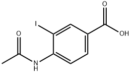 4-AcetaMido-3-iodobenzoic acid Struktur