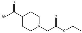 ethyl 2-(4-carbamoylpiperidin-1-yl)acetate Struktur