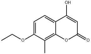 2H-1-Benzopyran-2-one,7-ethoxy-4-hydroxy-8-methyl-(9CI) Struktur