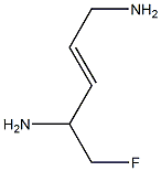 alpha-(fluoromethyl)dehydroputrescine Struktur