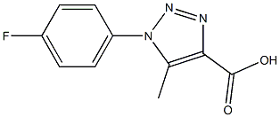 1-(4-FLUOROPHENYL)-5-METHYL-1H-1,2,3-TRIAZOLE-4-CARBOXYLIC ACID Struktur
