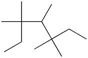 3,3,4,5,5-pentamethylheptane Struktur