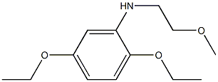 2,5-diethoxy-N-(2-methoxyethyl)aniline Struktur