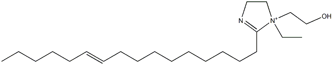 1-Ethyl-2-(10-hexadecenyl)-1-(2-hydroxyethyl)-2-imidazoline-1-ium Struktur