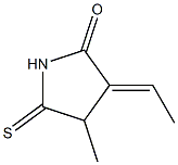 3-Ethylidene-4-methyl-5-thioxopyrrolidin-2-one Struktur