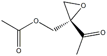 (S)-2-Acetyl-2-acetoxymethyloxirane Struktur