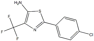 2-(4-Chlorophenyl)-4-(trifluoromethyl)-5-aminothiazole Struktur