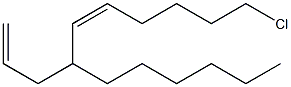 (5Z)-10-Chloro-4-hexyl-1,5-decadiene Struktur