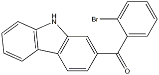 (2-BROMO-PHENYL)-(9H-CARBAZOL-2-YL)-METHANONE Struktur
