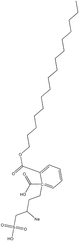Phthalic acid 1-hexadecyl 2-(3-sodiosulfobutyl) ester Struktur