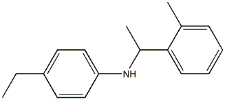 4-ethyl-N-[1-(2-methylphenyl)ethyl]aniline Struktur