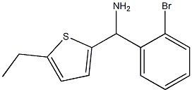 (2-bromophenyl)(5-ethylthiophen-2-yl)methanamine Struktur