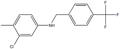 3-chloro-4-methyl-N-{[4-(trifluoromethyl)phenyl]methyl}aniline Struktur