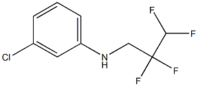 3-chloro-N-(2,2,3,3-tetrafluoropropyl)aniline Struktur