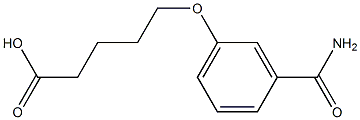 5-(3-carbamoylphenoxy)pentanoic acid Struktur