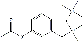 3-アセチルオキシ-N,N-ジメチル-N-(トリメチルシリルメチル)ベンゼンメタンアミニウム 化學(xué)構(gòu)造式