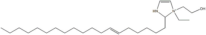 1-Ethyl-1-(2-hydroxyethyl)-2-(6-nonadecenyl)-4-imidazoline-1-ium Struktur