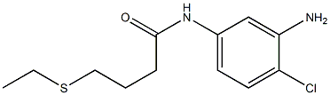 N-(3-amino-4-chlorophenyl)-4-(ethylsulfanyl)butanamide Structure