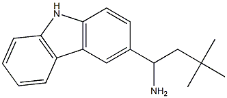 1-(9H-carbazol-3-yl)-3,3-dimethylbutan-1-amine Struktur