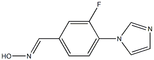 3-FLUORO-4-(1H-IMIDAZOL-1-YL)BENZALDEHYDE OXIME, , 結(jié)構(gòu)式