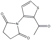 1-(2-acetyl-3-thienyl)pyrrolidine-2,5-dione Struktur