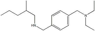 ({4-[(diethylamino)methyl]phenyl}methyl)(2-methylpentyl)amine Struktur
