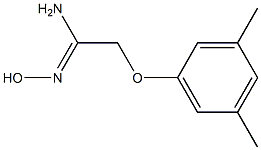 (1Z)-2-(3,5-dimethylphenoxy)-N'-hydroxyethanimidamide Struktur