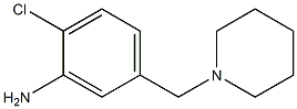 2-chloro-5-(piperidin-1-ylmethyl)aniline Struktur
