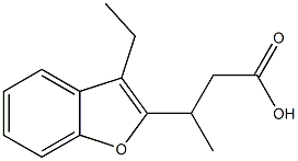 3-(3-ethyl-1-benzofuran-2-yl)butanoic acid Struktur