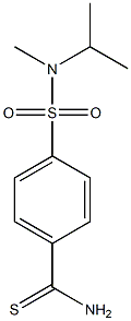 4-{[isopropyl(methyl)amino]sulfonyl}benzenecarbothioamide Struktur