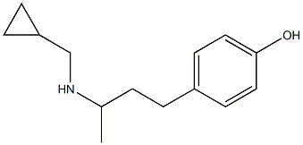 4-{3-[(cyclopropylmethyl)amino]butyl}phenol Struktur