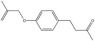 4-{4-[(2-methylprop-2-enyl)oxy]phenyl}butan-2-one Struktur