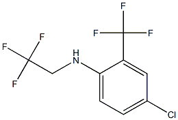 4-chloro-N-(2,2,2-trifluoroethyl)-2-(trifluoromethyl)aniline Struktur