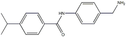 N-[4-(aminomethyl)phenyl]-4-(propan-2-yl)benzamide Struktur