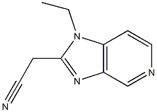 2-(1-ethyl-1H-imidazo[4,5-c]pyridin-2-yl)acetonitrile Struktur