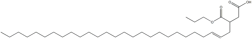 3-(2-Heptacosenyl)succinic acid 1-hydrogen 4-propyl ester Struktur