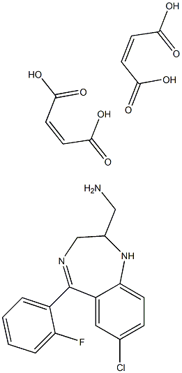 7-Chloro-5-(2-fluorophenyl)-2-aminomethyl-2,3-dihydro-1H-1,4 benzodiazepine dimaleate|7-氯-5-(2-氟苯基)-2-氨甲基-2,3-二氫-1H-1,4苯并二氮雜卓二馬來(lái)酸鹽