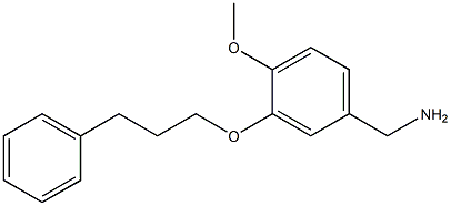 [4-methoxy-3-(3-phenylpropoxy)phenyl]methanamine Struktur