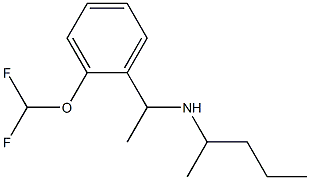 {1-[2-(difluoromethoxy)phenyl]ethyl}(pentan-2-yl)amine Structure