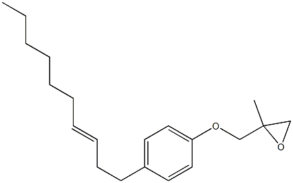 4-(3-Decenyl)phenyl 2-methylglycidyl ether Struktur