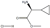 (S)-AMINO-CYCLOPROPYL-ACETIC ACID METHYL ESTER HCL Struktur