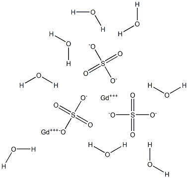 Digadolinium trisulfate octahydrate Struktur