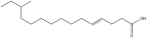 13-methyl-4-pentadecenoic acid