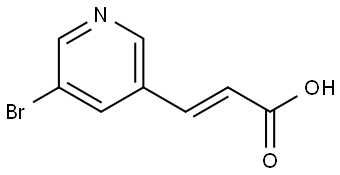 (E)-3-(5-bromopyridin-3-yl)acrylic acid Struktur
