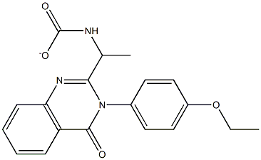 1-(3-(4-Ethoxyphenyl)-4-Oxo-3,4-Dihydroquinazolin-2-Yl)Ethylcarbamate Struktur