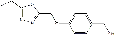 {4-[(5-ethyl-1,3,4-oxadiazol-2-yl)methoxy]phenyl}methanol Structure