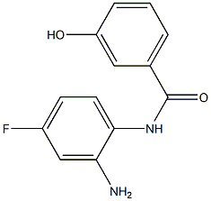N-(2-amino-4-fluorophenyl)-3-hydroxybenzamide Struktur