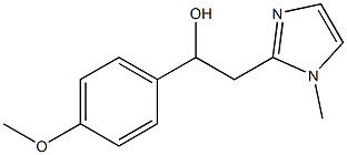 1-(4-methoxyphenyl)-2-(1-methyl-1H-imidazol-2-yl)ethanol Struktur