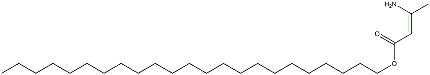 (Z)-3-Amino-2-butenoic acid tricosyl ester Struktur