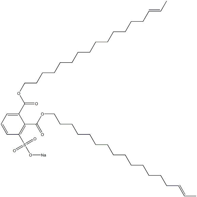 3-(Sodiosulfo)phthalic acid di(15-heptadecenyl) ester Struktur